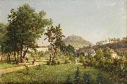 A View of the Doubravka from the Teplice Chateau Park Ernst Gustav Doerell